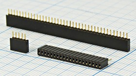 L-KLS1-208C-4,6-1-40S, Гнездо на плату однорядное, шаг 1.27мм, H=4.6 мм; №2940 K гн PBL-1x40\P1,27\40P\плат\ L-KLS1-208C-4,6-1-40S\