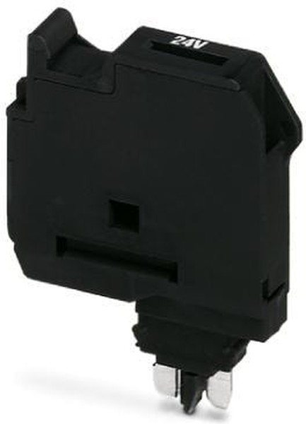 3036806, P-FU 5X20 Series Black Disconnect Terminal Block, Plug In Termination