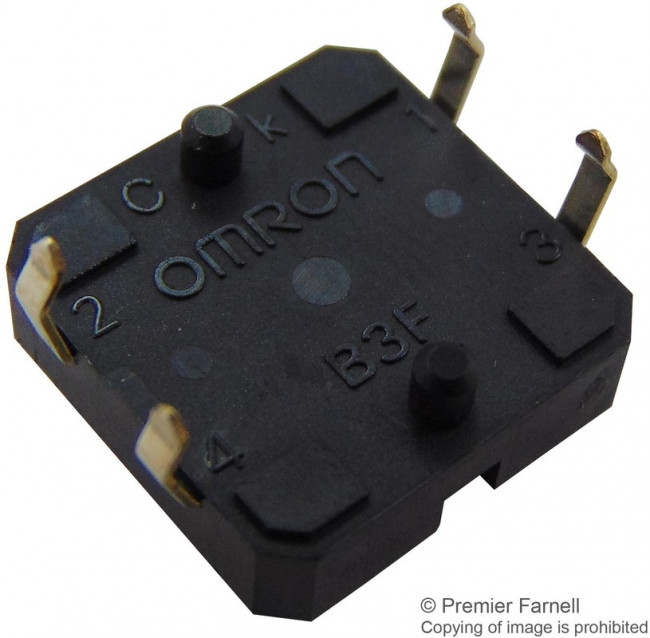 B3F-5000, Микропереключатель TACT, SPST-NO, Пол: 2, 0,05A/24ВDC, THT, нет B3F-5000, Микропереключатель TACT, SPST-NO, Пол: 2, 0,05A/24ВDC, THT, нет