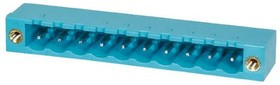 TBP01R1W-508-10BE, Pluggable Terminal Blocks Terminal block, pluggable, w screw lock, 5.08, receptical, 10 pole, blue