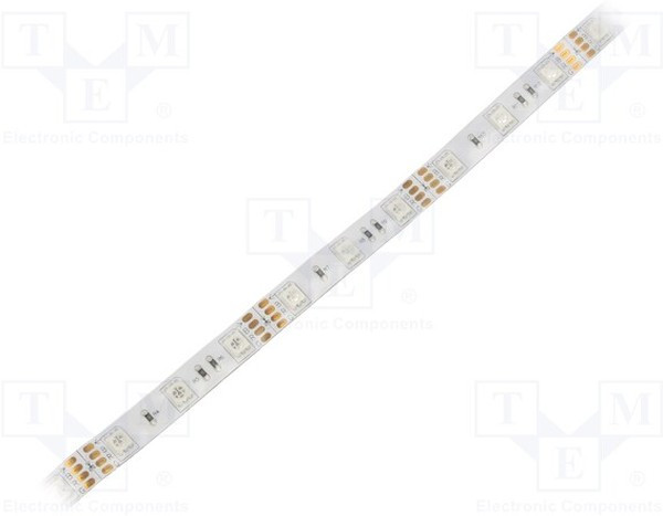 HH-SRGB48F010-5050-12 WHITE PCB IP65A, Лента LED, RGB, LED/м 48, SMD, 5050, 12В, W 10мм, L 1м, IP65, 9Вт/м HH-SRGB48F010-5050-12 WHITE PCB IP65A, Лента LED, RGB, LED/м 48, SMD, 5050, 12В, W 10мм, L 1м, IP65, 9Вт/м