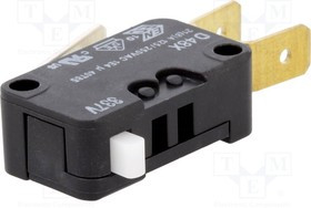 D489-V3AA, Микропереключатель SNAP ACTION, SPDT, 21A/250ВAC, 8A/250ВDC