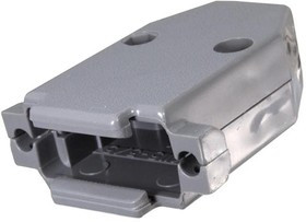 40-9715HG, D-Sub Backshells HOOD PLASTIC 15 POS. STNDRD W/RUBBER GRO