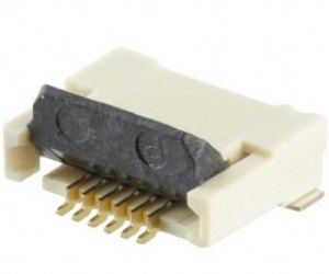 XF2M-0615-1A, FFC &amp; FPC Connectors .5mm Rotary BackLock SMT Dual 6P Adhesv.