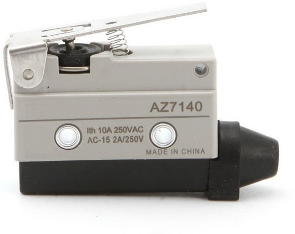 AZ-7140, Выключатель путевой рычажный , NO-NC, 4P, 1.25 мм2, 10 А, 250 В, 15 мОм, IP64, корпус пластиковый