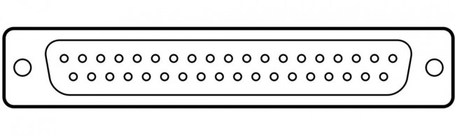 DC37S064HTLF, D-Sub Standard Connectors 37P SOCKET SOLDER BUCKET