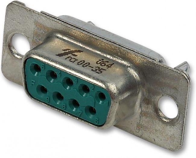 DC37S064HTLF, D-Sub Standard Connectors 37P SOCKET SOLDER BUCKET