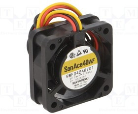 9WF0424H701, Вентилятор: DC; осевой; 24ВDC; 40x40x15мм; 11,7куб.м/ч; 38дБА