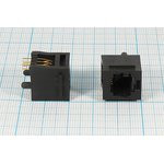 Гнездо телефонное 6P6C, 6P, на плату, T3-6P6C[RJ-12]