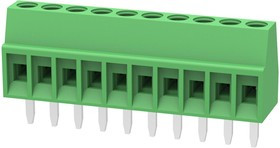 MP008518, Клеммная колодка типа провод к плате, 2.54 мм, 10 вывод(-ов), 26 AWG, 18 AWG, 1 мм², Винт