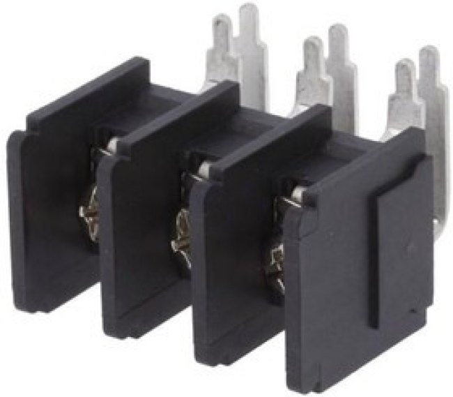 DG66RT-03P-13-00A(H), Зажимная рейка для печатных плат, угловой 90°, 11мм, на PCB DG66RT-03P-13-00A(H), Зажимная рейка для печатных плат, угловой 90°, 11мм, на PCB