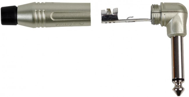 ACPM-RN, Phone Connectors 1/4" PHONE MONO RA PLUG SATIN