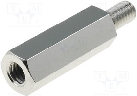 TFM-M4X20/DR216, Дистанцирующая стойка с резьбой, Внутр.резьба M4, 20мм, латунь