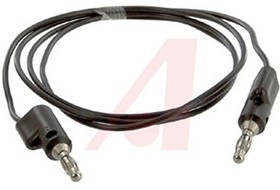 BU-2020-A-36-0, Test lead, 10A, 300V, Black, 90cm Lead Length