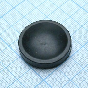 Протектор чёрный 20мм, Протектор черный на кнопку 20мм, год 2023