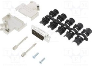 D45ZK-26MHSL, Разъем D-Sub HD; PIN: 26; "папа"; угловой 45°; пай D45ZK-26MHSL, Разъем D-Sub HD; PIN: 26; "папа"; угловой 45°; пай