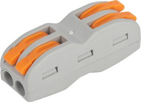 Клемма ЭРА СМК серия 422 проходная 2 плюса с рычагом 0.08-4мм2 Б0057074