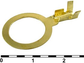 DJ431-12B-C, Наконечник кольцевой неизолированный , 2,0…2,5 мм?, латунь