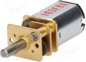 POLOLU-2361, Двигатель: DC, с редуктором, HP, 6ВDC, 1,6А, Ось: D профиль, 75: 1