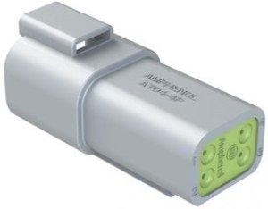 AT04-4P-RD01, Automotive Connectors AT Rec 4 Way Reduced Diameter Seal AT04-4P-RD01, Automotive Connectors AT Rec 4 Way Reduced Diameter Seal