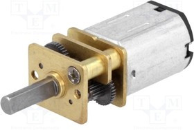 POLOLU-1096, Двигатель: DC, с редуктором, LP, 6ВDC, 360мА, Ось: D профиль, 210: 1