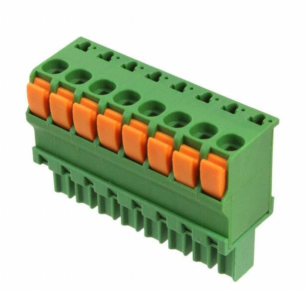 1986722-8, Pluggable Terminal Blocks 3.81MM L/HAND 8 POS STR SPRING PLG