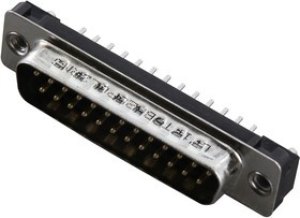 L717TSBH25POL2RM5, D SUB CONN, PLUG, DB, 25POS, SOLDER