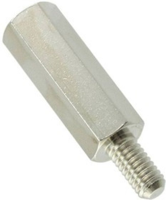R40-3002002, Standoffs &amp; Spacers M4 x 20mm HEX 7mmA/F 8mm ML/FML NICKEL