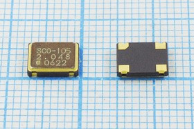 Кварцевый генератор 2.048МГц 5В, HCMOS/TTL в корпусе SMD 7x5мм, гк 2048 \\SMD07050C4\T/CM\ 5В\SCO-10