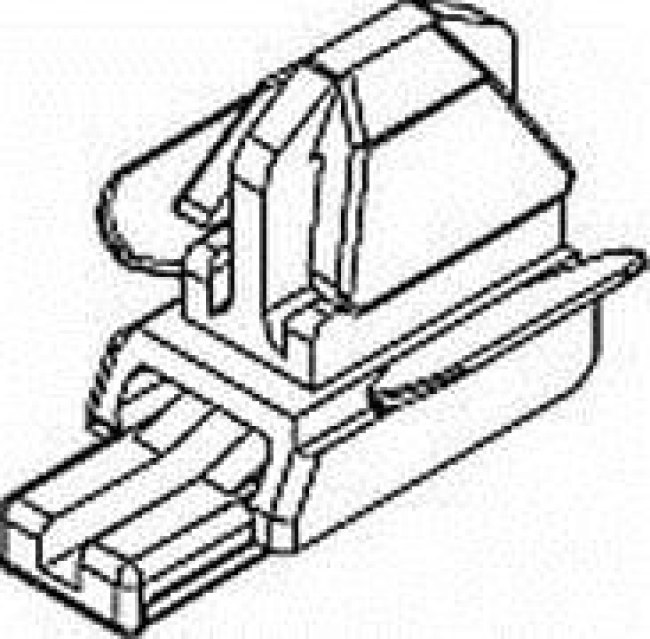 15401328, Cable Management, Clip Polypropylene Gray