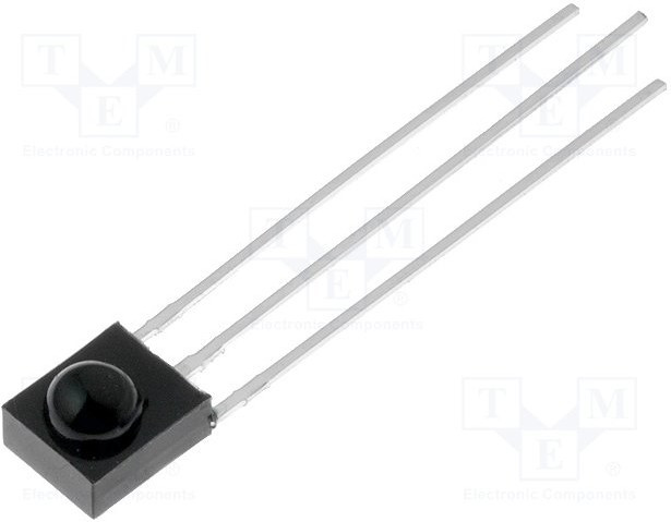 OSRB38C9BA, Миниатюрный ИК-приемник, 37,9кГц, 90°