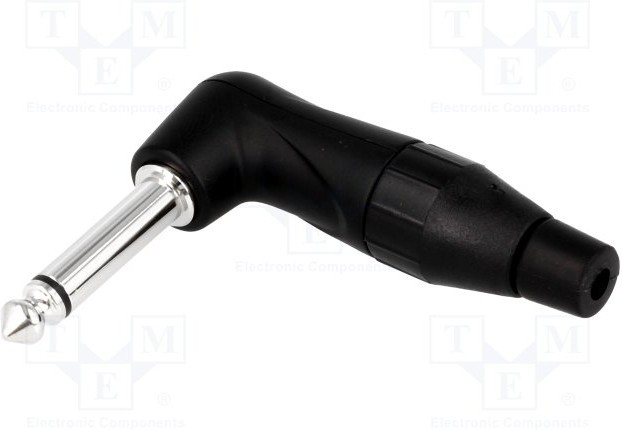TM2RBJ, Вилка, Jack 6,3мм, "папа", mono, Кол-во полюс: 2, угловой 90° TM2RBJ, Вилка, Jack 6,3мм, "папа", mono, Кол-во полюс: 2, угловой 90°