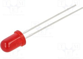 L-53LSURDK, LED; 5mm; red; 50?100mcd; 30°; Front: convex; 1.75?2.2V