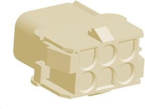 2178773-1, Universal MATE-N-LOK Female Connector Housing, 6.35mm Pitch, 6 Way, 2 Row 2178773-1, Universal MATE-N-LOK Female Connector Housing, 6.35mm Pitch, 6 Way, 2 Row