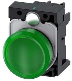 3SU1102-6AA40-1AA0, SIRIUS Act Indicator Lamp Complete Plastic, Green