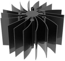 SA002-14007Y, Heat Sink LED 99x50mm Black Anodised