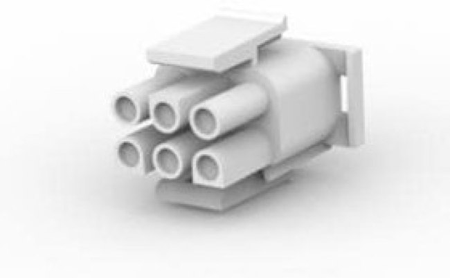 1-480704-0, Корпус разъема Universal MATE-N-LOK, вилка 6PIN, Matrix (Nylon, UL 94V-2) без контактов 1-480704-0, Корпус разъема Universal MATE-N-LOK, вилка 6PIN, Matrix (Nylon, UL 94V-2) без контактов