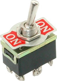 KN3(B)-202AA-A2, Тумблер ON-ON (15A 250VAC) DPDT 6P