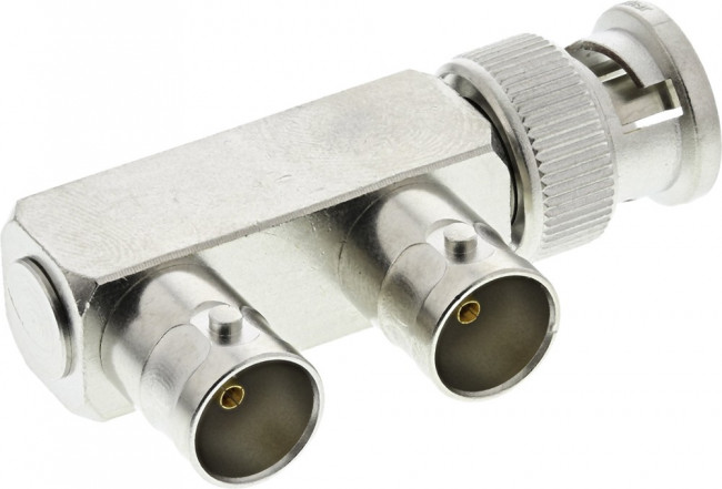 J01005A0003, Tee 75 RF Adapter BNC Plug to BNC Socket 4GHz