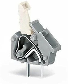 256-401, Модульная клемма на плату, шаг 5-5,08 мм, серая