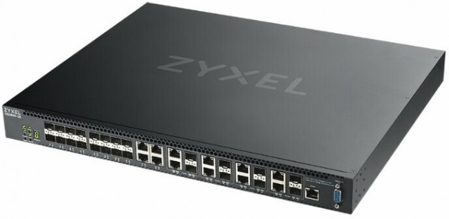 Коммутатор Zyxel XS3800-28 L2+ switch , 4xRJ-45: 1 / 2.5 / 5 / 10G, 8xCombo (SFP: 1 / 10G, RJ-45: 1 / 2.5 / 5 / 10G), 16xSFP +