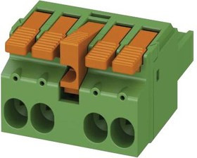 LPC 6/ 4-STL3-7,62, Съемная клеммная колодка, 7.62 мм, 4 вывод(-ов), 18AWG до 8AWG, 6 мм², Вставной, 41 А