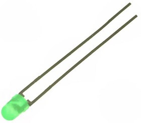 LTL-4231, LED; 3mm; green; 5.6?85mcd; 40°; Front: convex; 2.1?2.6V
