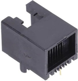 E5362-3000G2-L, Modular Connectors / Ethernet Connectors RJ11 6P2C SIDE ENTRY THT