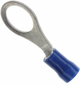 34164, TERMINAL, RING TONGUE, 3/8IN, CRIMP BLUE 34164, TERMINAL, RING TONGUE, 3/8IN, CRIMP BLUE