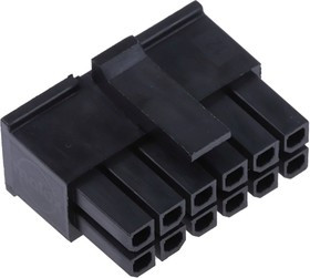 SCT3001MH-2x6P, Корпус разъема Micro-Fit 3.0 вилка на кабель 12pin