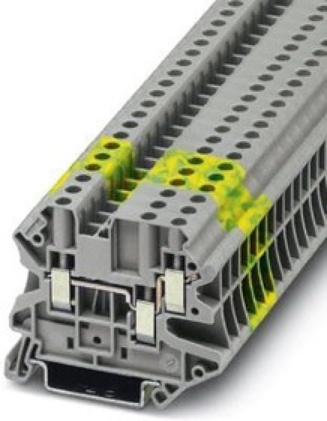 1079167, DIN Rail Terminal Blocks FeedTh Term Block UT 4-TWIN BK