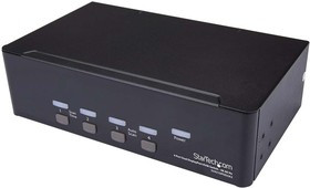 SV431DPDDUA2, 4 Port Dual Monitor USB DisplayPort KVM Switch, 3.5 mm Stereo 3840 x 2160 Maximum Resolution