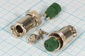 Гнездо микрофонное MIC12\2P\каб\ М12\N12-2(P); №9854 гн мик MIC12\2P\каб\ М12\\N12-2(P)