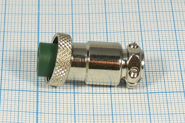 Гнездо микрофонное MIC12\2P\каб\ М12\N12-2(P); №9854 гн мик MIC12\2P\каб\ М12\\N12-2(P)